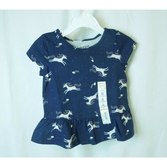 Jumping Beans Infant Toddler Girl Jumping Unicorn Multi-color Size 12M - Picture 1 of 4